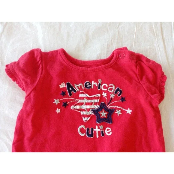 Jumping Beans Baby Girl American Summer Onesie Bundle - Picture 3 of 7